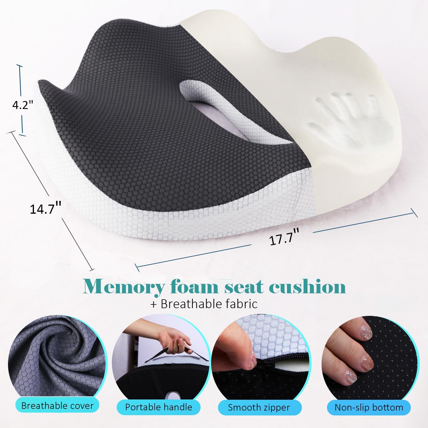 Almofada Cóccix - Conforto absoluto para o bumbum, versatil, casa, carro, escritorio.